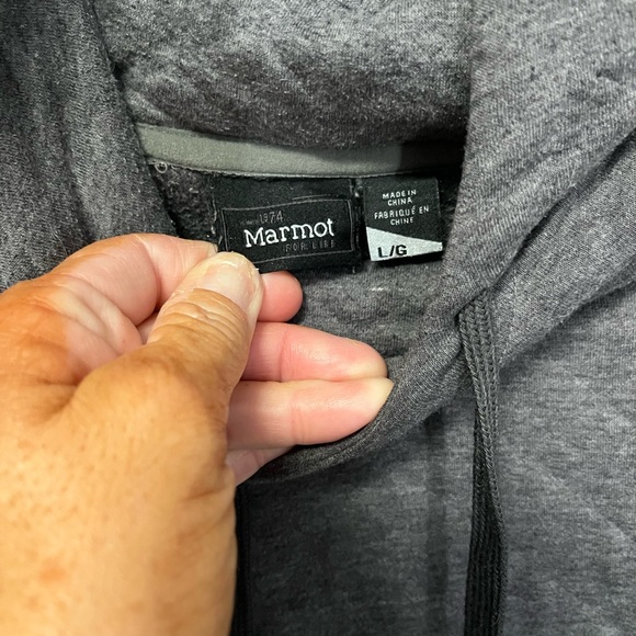 Marmot Charcoal Quilted Womens  Hoodie - Picture 3 of 4